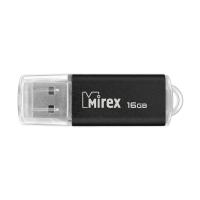 Флешка 16GB USB 2.0 Flash Mirex UNIT (Черный) 13600-FMUUND16