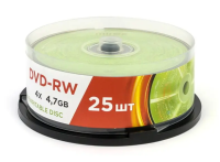 Набор дисков DVD-RW Mirex 4.7Gb 4x (25 шт)