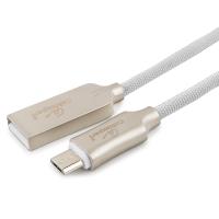 Кабель USB Type-A - microUSB Cablexpert CC-P-mUSB02W-1.8M (USB 2.0, 1.8 м, серый)