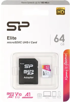 Карта памяти 64GB SILICON POWER Elite microSDHC/SDXC