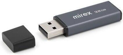 Флешка Mirex Stiff Gray 32GB USB 2.0 13600-FMUSTG32