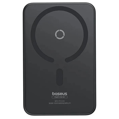 Внешний аккумулятор Baseus MagPro Magnetic Bracket Wireless Fast-Charging Power Bank 20W 5000mAh (черный)
