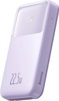 Портативное зарядное устройство Baseus Comet Series Dual-Cable Digital Display Fast Charge 20000mAh PPMD20 (сиреневый)
