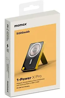 Портативное зарядное устройство Momax 1-Power X Pro IP131 (Type-C, 20W, желтый)