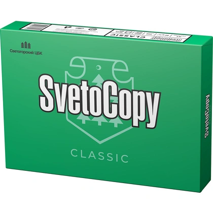 Бумага SvetoCopy Classic A4, 500л, класс С (5 пачек в коробке)