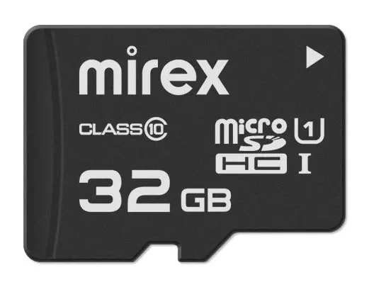 Карта памяти Mirex 32GB microSDHC 13613-ADSUHS32 (с адаптером)