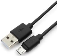 Кабель USB Type-A - microUSB Гарнизон GCC-mUSB2-AMBM-1M (USB 2.0, 1м, черный)