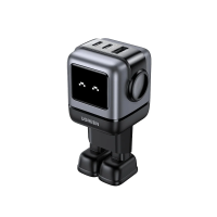 Сетевое зарядное устройство Ugreen Nexode Robot GaN CD361 (65W, серый)