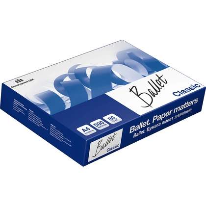 Бумага Ballet Сlassic A4, 80г/м2, 500л, класс В