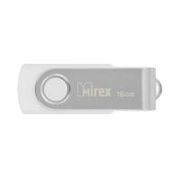 Флешка 16GB USB 2.0 Flash Mirex SWIVEL (Белый) 13600-FMUSWT16