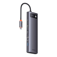 Док-станция Baseus Metal Gleam Series 12-in-1 Multifunctional Type-C Hub Docking Station WKWG020213