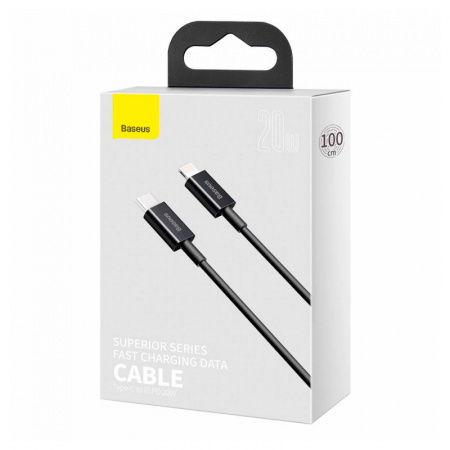 Кабель Baseus USB Type-C - Lightning CATLYS-A01 (1 м, черный)