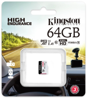 Карта памяти Kingston 64GB High Endurance microSDXC SDCE/64GB