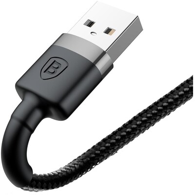 Кабель Baseus Cafule Cable USB - Lightning, 1.5A, 2 м, черный + серый