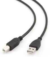 Кабель USB Type-A - Type-B Cablexpert CCP-USB2-AMBM-6 (USB 2.0, 1.8м, черный)