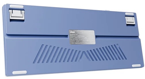 Беспроводная клавиатура Royal Kludge RK-M87 RGB (белый/синий, RK Cream)