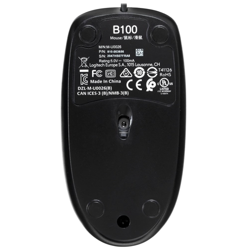 Мышь Logitech B100 (черный)