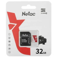 Карта памяти Netac 32GB P500 ECO microSDHC NT02P500ECO-032G-R (с адаптером)