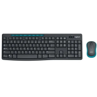 Беспроводная клавиатура + мышь Logitech Wireless Combo MK275 920-007721 (черный/синий)