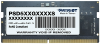 Оперативная память Patriot Signature Line 8ГБ DDR5 5600 МГц PSD58G560041S
