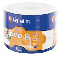 Набор дисков Verbatim DVD-R 4.7Gb 16x (50 шт.)
