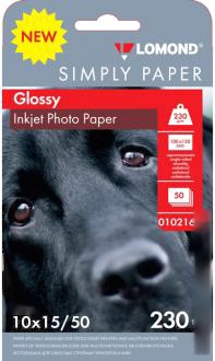 Фотобумага LOMOND односторонняя эконом глянцевая 10x15 230 г/м2 50л
