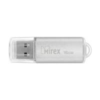Флешка 16GB USB 2.0 Flash Mirex UNIT (Серебристый) 13600-FMUUSI16