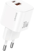 Сетевое зарядное Usams CC263 30W GaN (белый)