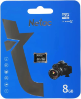 Карта памяти Netac 8GB P500 Standard MicroSDHC NT02P500STN-008G-S