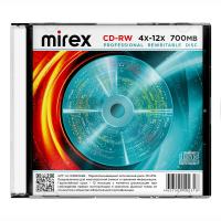 Диск CD-RW Mirex 700Mb 12х в футляре (1 шт)