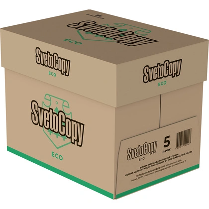 Бумага SvetoCopy ECO A4, 500л (5 пачек в коробке)