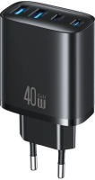 Сетевое зарядное Usams CC330 T70 40W (черный)