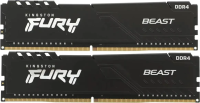 Оперативная память Kingston 16GB FURY Beast DDR4 KF432C16BBK2/16WP (3200МГц, XMP)