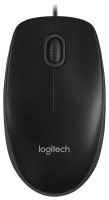 Мышь проводная оптическая Logitech B100, черная
