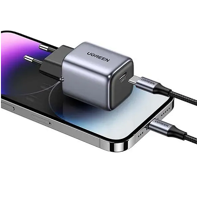 Сетевое зарядное устройство Ugreen CD318 90664 (Type-C, 20W, черный)