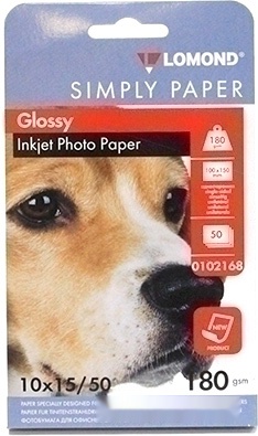 Фотобумага LOMOND односторонняя эконом глянцевая 10x15 180 г/м2 50л