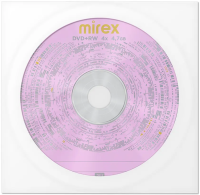 Диск DVD-RW Mirex 4.7Gb 4x в конверте (1 шт)