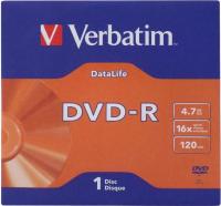 Диск DVD-R Verbatim DataLife 4.7Gb 16x (1 шт)