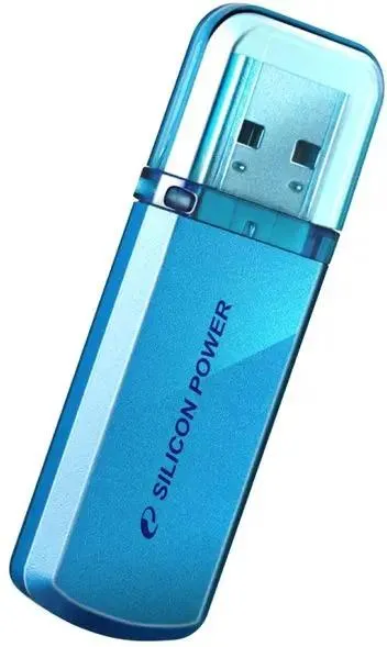 Флешка 64Гб Silicon-Power Helios 101 SP064GBUF2101V1B (USB 2.0, синий)