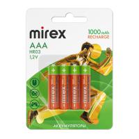 Аккумулятор Mirex AAA HR03 1000mAh HR03-10-E4 (4 шт)