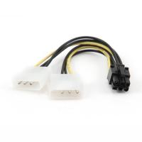 Кабель MOLEX - PCI Express Cablexpert CC-PSU-6 (2x Molex - PCI Express 6 pin, 15см)
