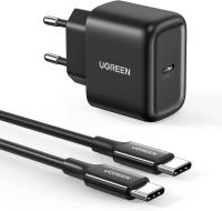 Сетевое зарядное устройство Ugreen CD250 50581 (Type-C, 25W, черный, с кабелем)