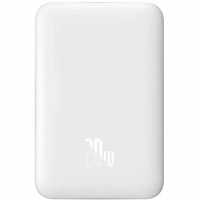 Внешний аккумулятор Baseus Magnetic Mini Wireless Fast charging 6000мАч 20Вт PPCXM06 (белый)