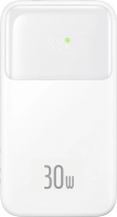 Внешний аккумулятор Baseus Comet Series Dual-Cable Digital Display Fast Charge 10000mAh (Type-A/Type-C, 30W, белый)