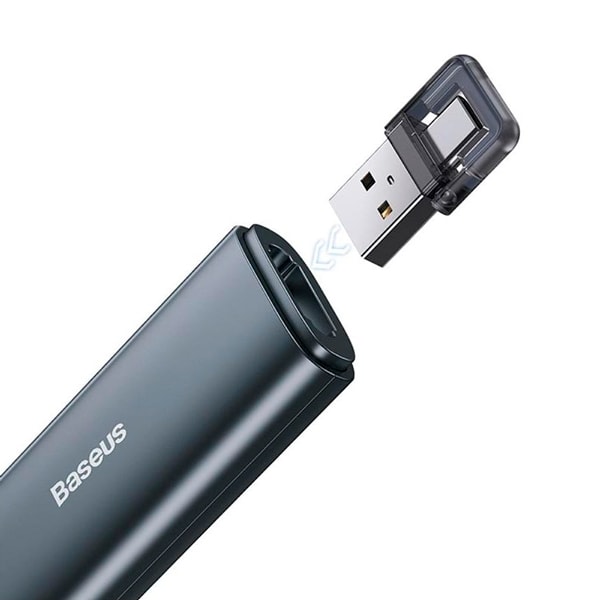 Лазерная указка-презентер Baseus Orange Dot Wireless Presenter, красный лазер, цвет корпуса серый