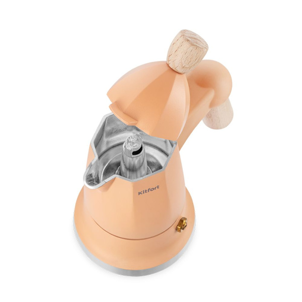 Кофеварка гейзерная Kitfort KT-7152-2 (персиковый)