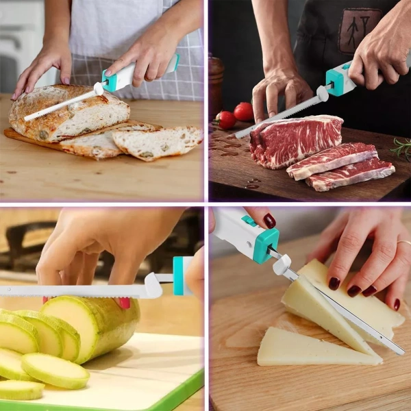 Электронож Kitfort KT-4073-2 (бело-зеленый)