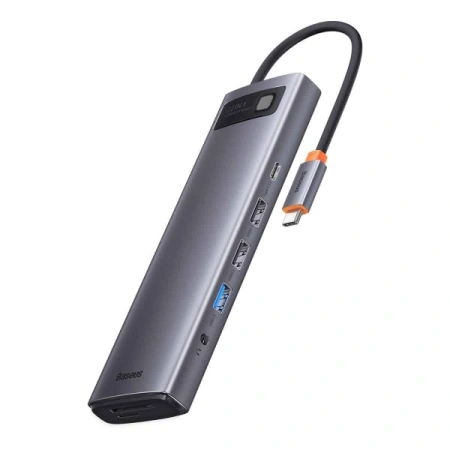 Док-станция Baseus Metal Gleam Series 12-in-1 Multifunctional Type-C Hub Docking Station WKWG020213