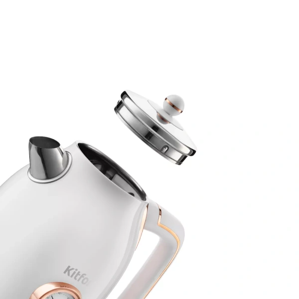 Чайник Kitfort KT-6102-3 (белый с золотом)