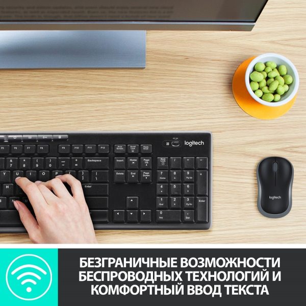 Набор беспроводной Logitech MK270 (клавиатура + мышь)